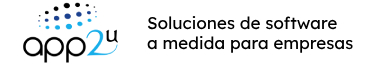 Soluciones de software a medida – app2U Logo